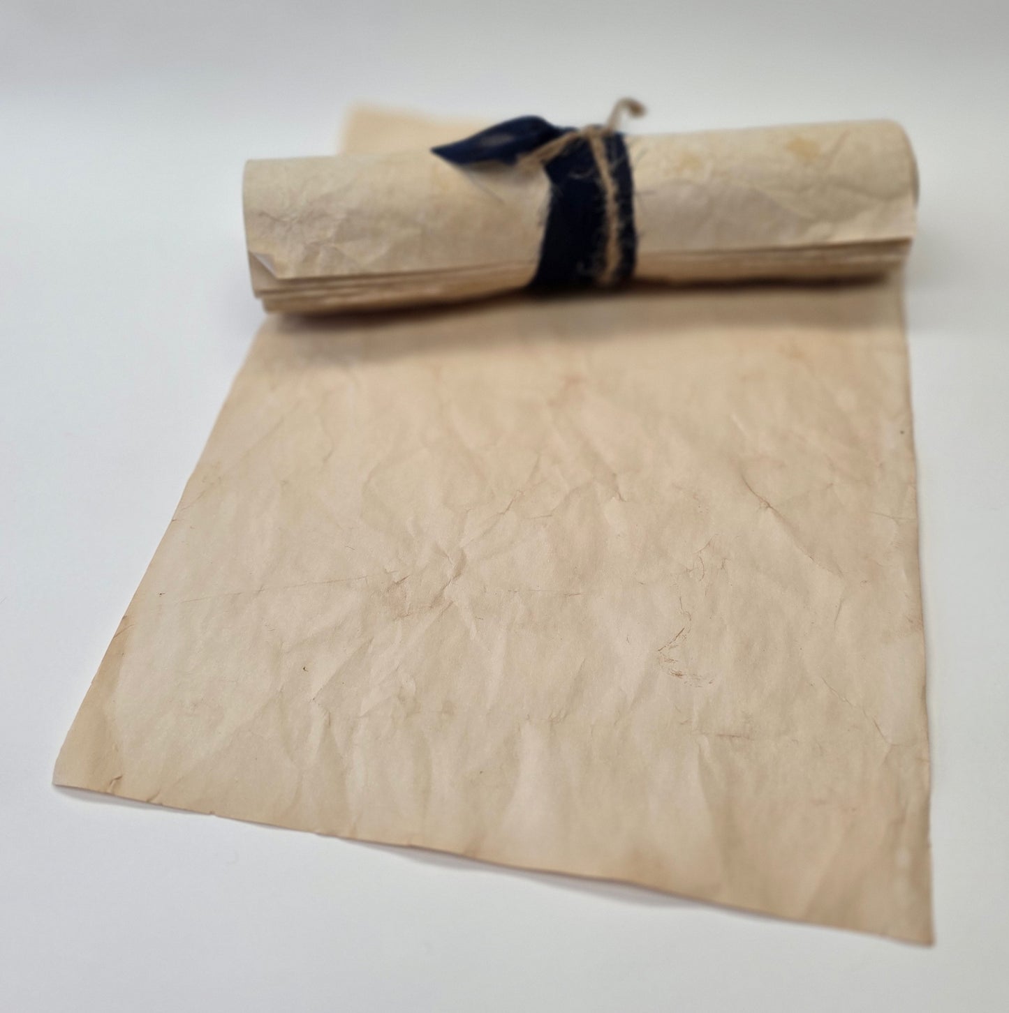 Tea stained writing paper