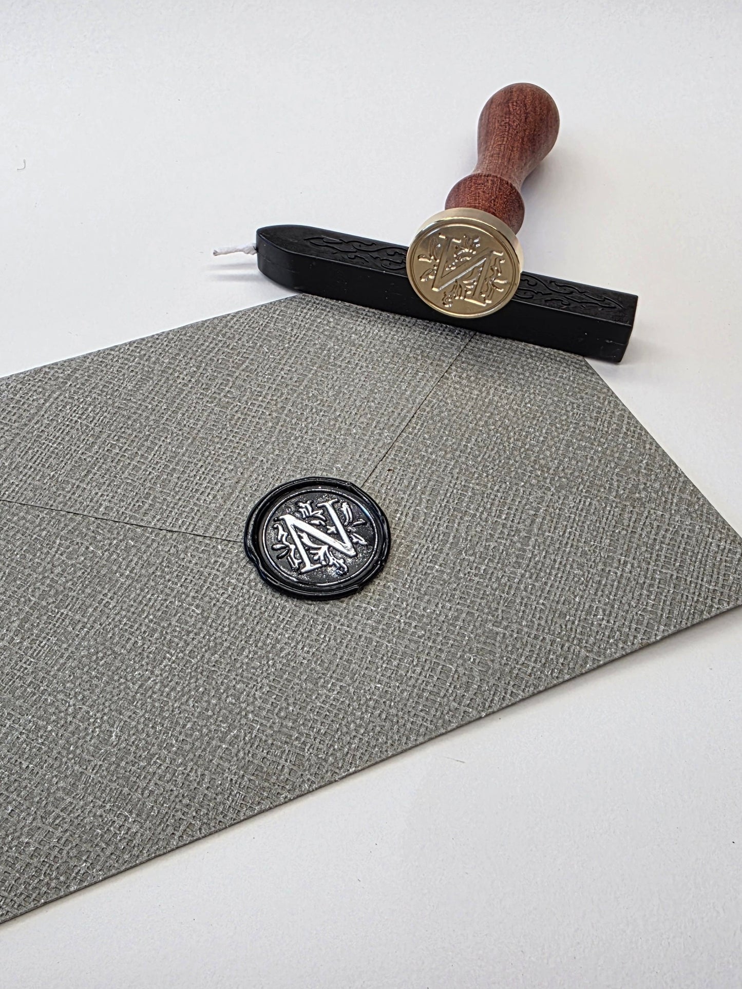 Letter N stamp head