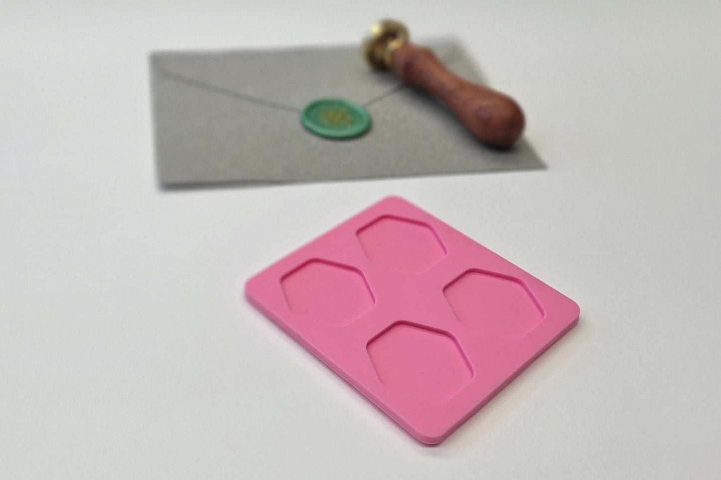 Pink stamp mold