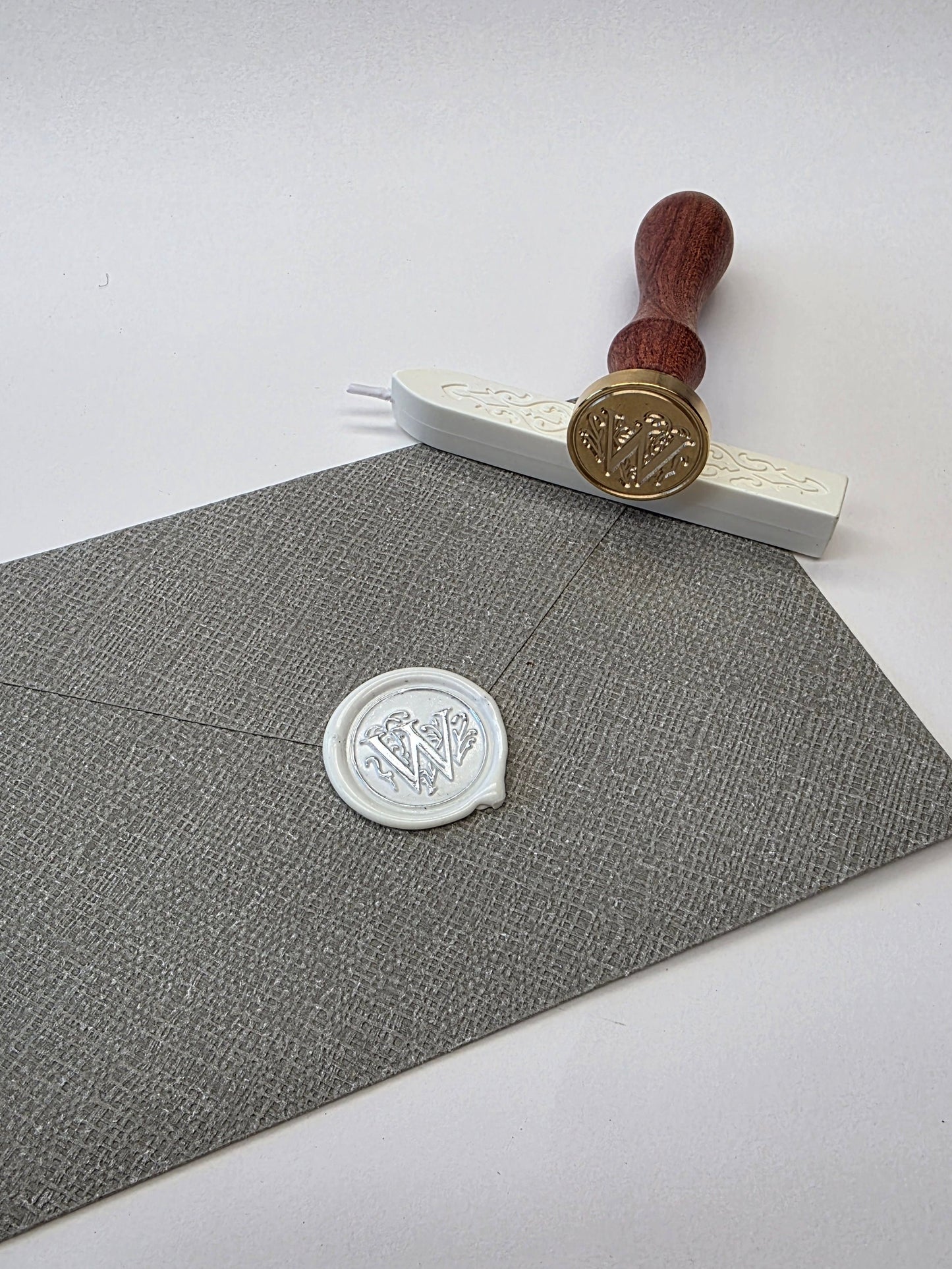 Letter W stamp head