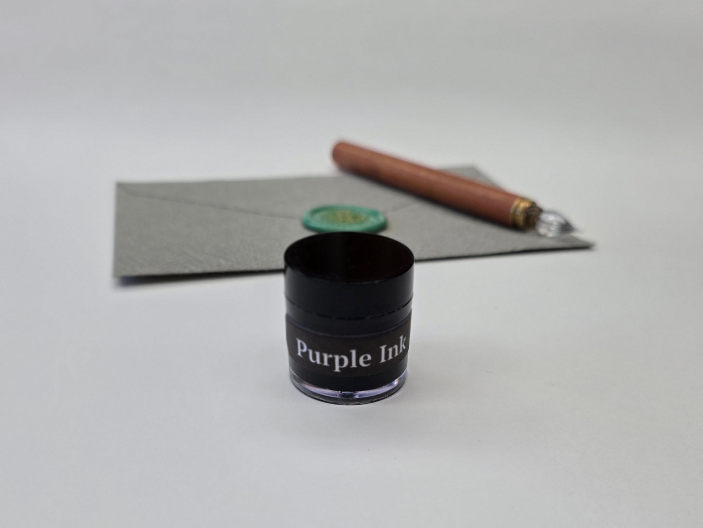 Purple writing ink