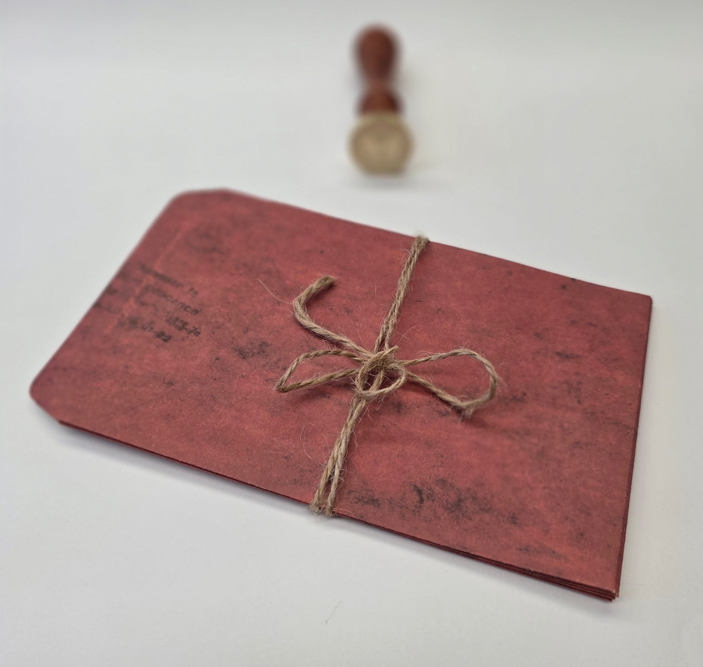 Red vintage envelopes