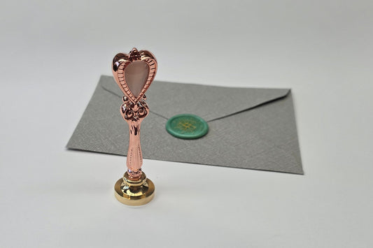 Rose gold stamp handle