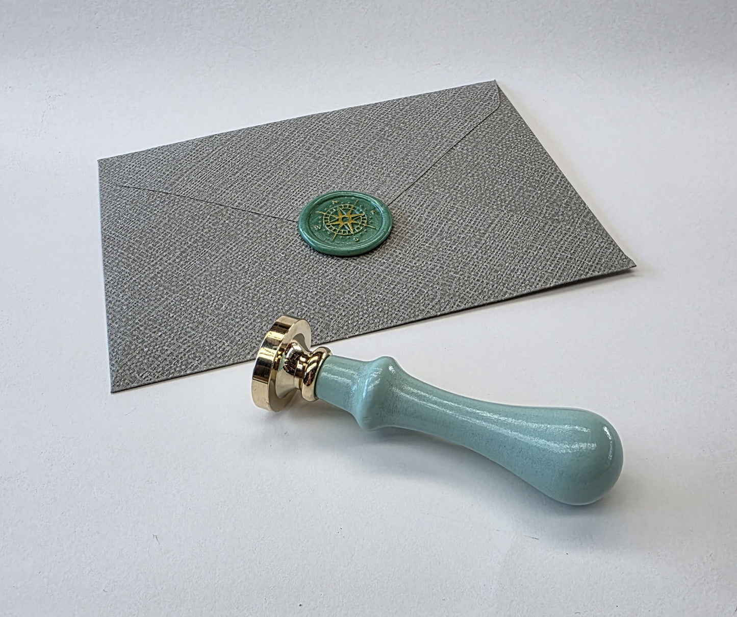 Turquoise stamp handle