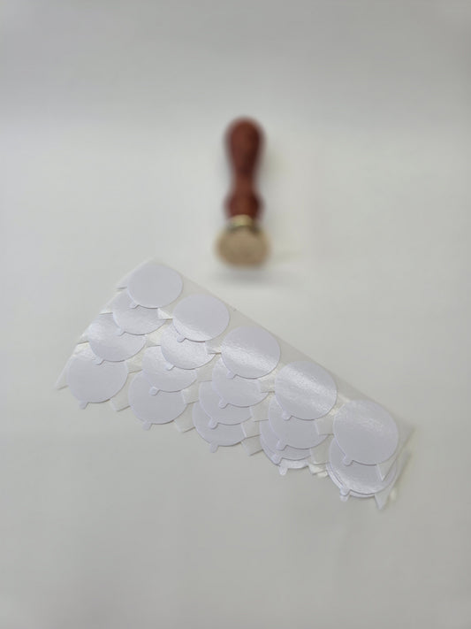 Double sided adhesives for wax seals